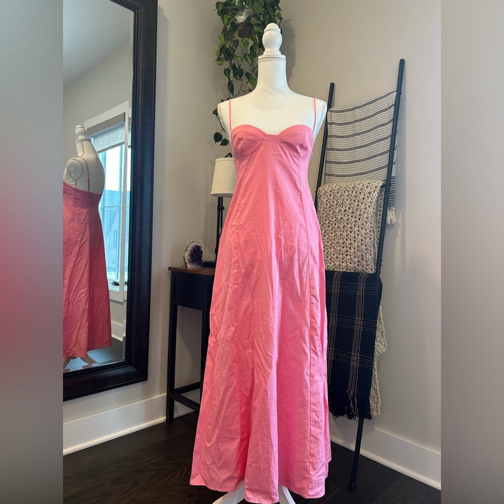 Zara Pink Spaghetti Strap Dress